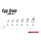 DEC DECOY SN-3 EGG SNAP #2 NS BLACK 7PCS/BAG