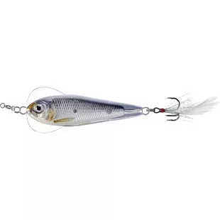 LIVETARGET FLUTTER SHAD JIGGING SPOON SILVER/BLACK 50 MM 11 G