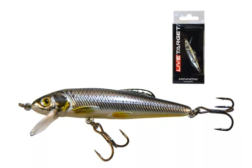 LIVETARGET MINNOW FINESSE JERKBAIT SILVER/PUMPKIN 60 MM 11G
