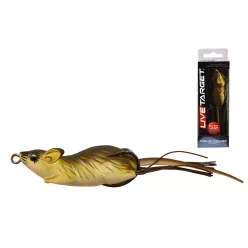 LIVETARGET MOUSE WALKING BAIT BLACK/WHITE 60 MM 11 G