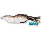 LIVETARGET MOUSE WALKING BAIT GREY/WHITE 70 MM 14 G