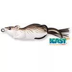 LIVETARGET MOUSE WALKING BAIT BLACK/WHITE 70 MM 14 G