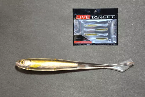 LIVETARGET GHOST TAIL MINNOW DROPSHOT BAIT SILVER/PEARL 95 MM