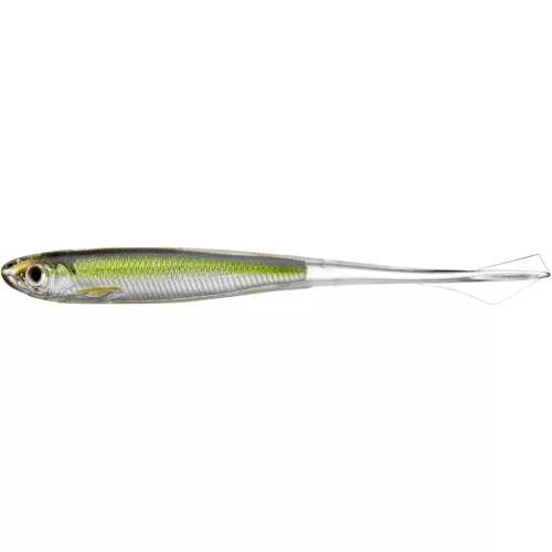 LIVETARGET GHOST TAIL MINNOW DROPSHOT BAIT SILVER/GREEN 95 MM