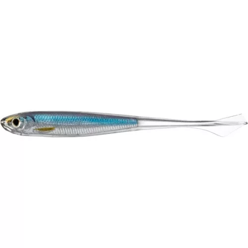 LIVETARGET GHOST TAIL MINNOW DROPSHOT BAIT SILVER/GREEN 95 MM