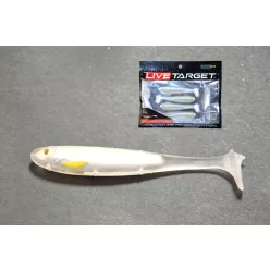 LIVETARGET SLOW-ROLL SHINER PADDLE TAIL SILVER/BLUE 100 MM