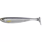 LIVETARGET SLOW-ROLL SHINER PADDLE TAIL SILVER/SMOKE 100 MM