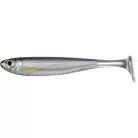 LIVETARGET SLOW-ROLL SHINER PADDLE TAIL SILVER/SMOKE 100 MM