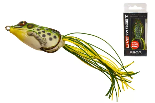 LIVETARGET FROG WALKING BAIT FLOROSCENT GREEN/YELLOW 45 MM 7 G