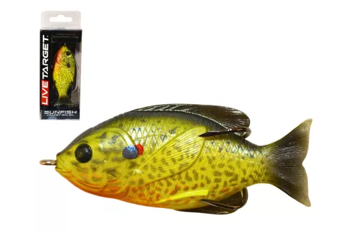 LIVETARGET SUNFISH WALKING BAIT NATURAL/OLIVE BLUEGILL 75 MM 12 G