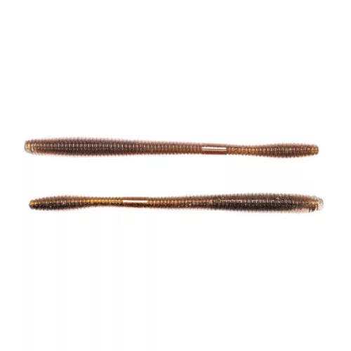 LIVETARGET 4.5" STRAIGHT TAIL WORM BROWN / BLACK 114 MM   SINKING 4DB/CSOMAG