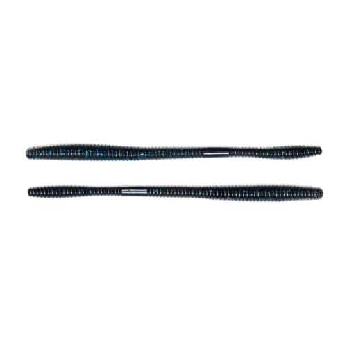 LIVETARGET 6.5" STRAIGHT TAIL WORM BLACK / BLUE 165 MM   SINKING 4DB/CSOMAG