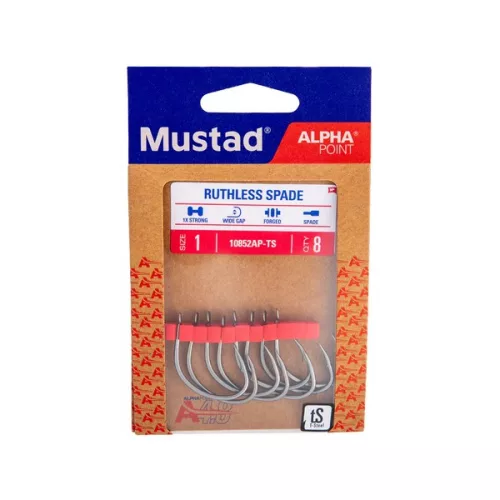 MUSTAD RUTHLESS SPADE TITAN STEEL 2  6DB/CSOMAG