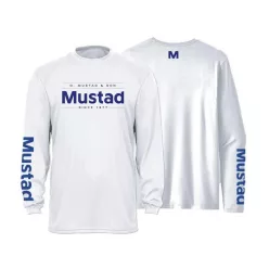 Mustad LIGHT GREY BRAND LONGSLEEVE UV - REPREVE+SPANDEX S