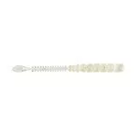 MUSTAD AJI BEAVER TAIL 2.5'' CLEAR LUMINOUS SILVER GLITTER 12DB/CSOMAG