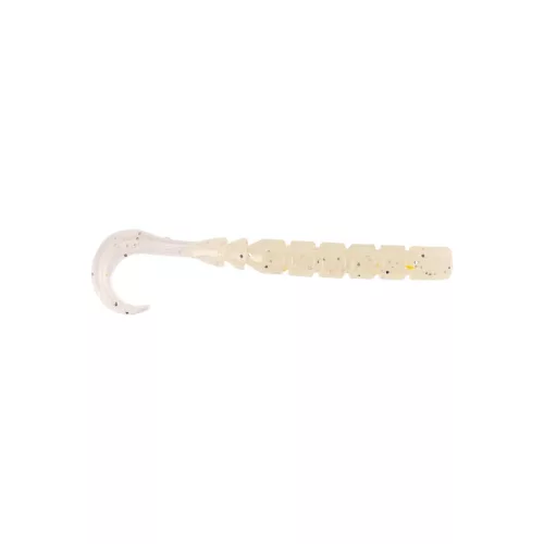 MUSTAD AJI CURLY TAIL 2.5'' WHITE LUMINOUS 12DB/CSOMAG