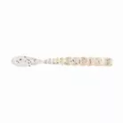 MUSTAD AJI FISH TAIL 2'' CLEAR RAINBOW GLITTER 12DB/CSOMAG
