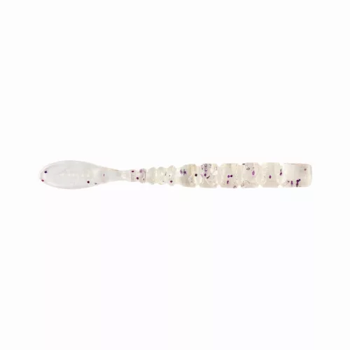 MUSTAD AJI FISH TAIL 2'' CLEAR PURPLE GLITTER 12DB/CSOMAG