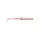 MUSTAD AJI PADDLE TAIL 2'' UV CLEAR RED GLITTER 12DB/CSOMAG