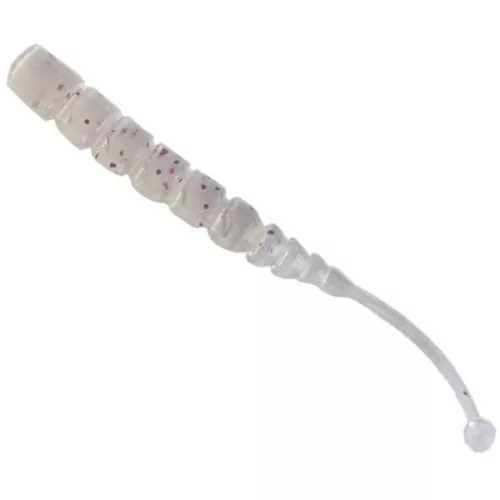 MUSTAD AJI BALL TAIL 2'' UV CLEAR RED GLITTER 12DB/CSOMAG