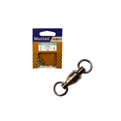 MUSTAD BB SWIVEL W/ WELDED RINGS 1 5DB/CSOMAG
