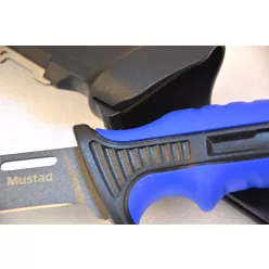   MUSTAD 8" 4116 STAINLESS STEEL FILLET KNIFE - PTFE NON-STICK COATING BLUE