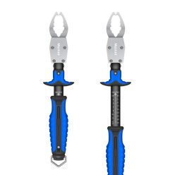   MUSTAD 11.5" LIP GRIPPER, - 420 STAINLESS STEEL W/ 15 KG SCALE BLUE