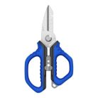 MUSTAD 6.5", SCISSORS, 420 STAINLESS STEEL, FINE POLISHED BLUE
