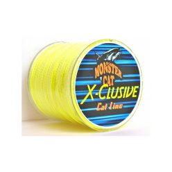   MONSTER CAT X-CLUSIVE 8 szálas 1100m fonott harcsázó zsinór (sárga) 0,40 mm