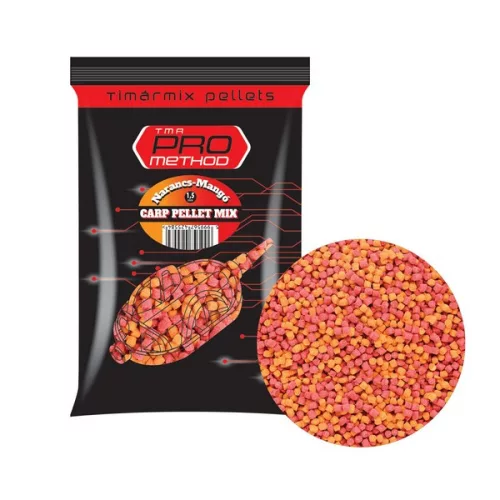 TIMÁR MIX PRO METHOD CARP PELLET NARANCS-MANGÓ 3 MM 800 G