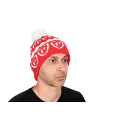 Fox Rage Red & White Bobble Hat -