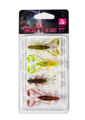 Fox Rage Ultra UV Micro Critter Mixed Colour Lure Pack -