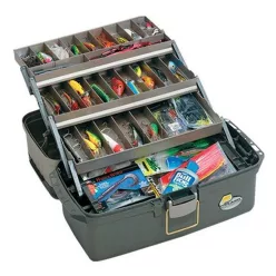 Plano 613403 LG 3-TRAY W/TOP ACCSS GRAPH/GRAY