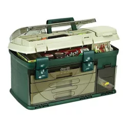 Plano 737002 3 DRAWER BOX GRN/BEIGE W/1-23500