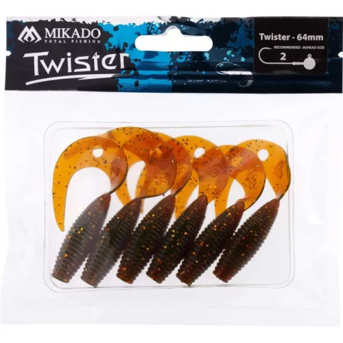 Mikado Twister 64mm Motoroil Gold