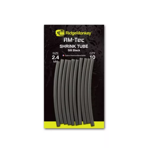 RIDGEMONKEY CONNEXION SHRINK TUBE ZSUGORCSŐ SILT BLACK 2.4MM 10DB
