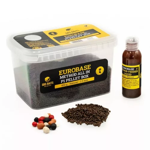 SBS EUROBASE METHOD ALL IN P1 PELLET BOX (HIDEG VÍZRE) 400 G NATURAL - SPRING-AUTUMN