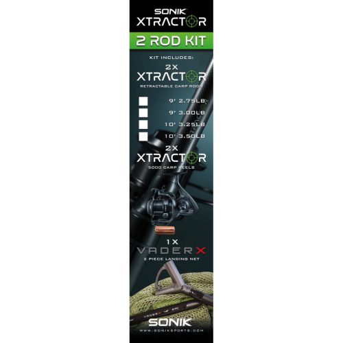SONIK XTRACTOR 2 BOT CARP KIT 9 2.75LB
