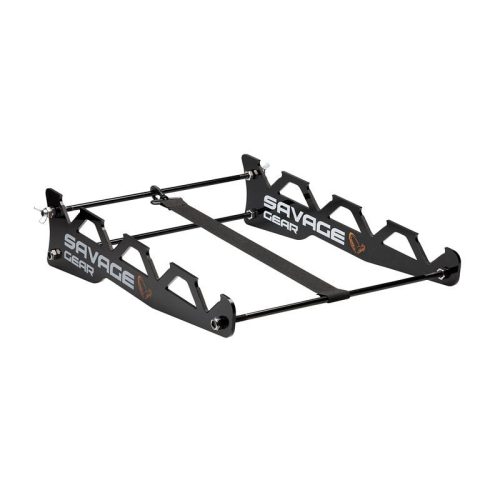 Savage Gear BELLY BOAT ROD STATION BLACK 4 RODS
