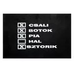 EnergoTeam TRÉFA FEKETE LÁBTÖRLŐ CSALI, BOTOK...