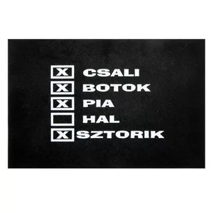 EnergoTeam TRÉFA FEKETE LÁBTÖRLŐ CSALI, BOTOK...