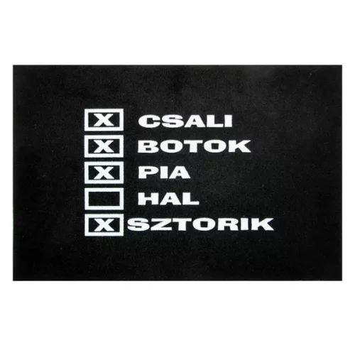 EnergoTeam TRÉFA FEKETE LÁBTÖRLŐ CSALI, BOTOK...