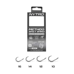   NYTRO NTO-B3 ELŐKÖTÖTT SZAKÁLL NÉLKÜLI CSALIGYŰRŰS METHOD ELŐKE 10 CM 16/0,19MM