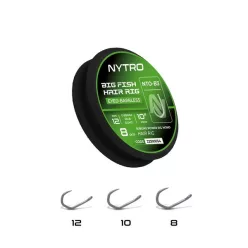   NYTRO NTO-B3 BIG FISH ELŐKÖTÖTT SZAKÁLL NÉLKÜLI HAJSZÁLELŐKÉS ELŐKE 25 CM 12/0,25MM