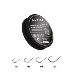   NYTRO NTO4 FINE FEEDER ELŐKÖTÖTT SZAKÁLL NÉLKÜLI ELŐKE 100 CM 14/0,15MM